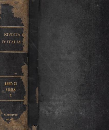 Rivista d'Italia anno XI- Vol. I - copertina