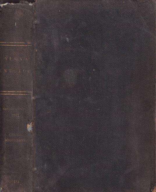 Nuova antologia di lettere, scienze ed arti, V serie, vol. CLIII, maggio-giugno 1911 - copertina