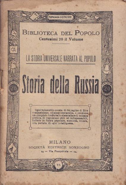 Storia della Russia - copertina