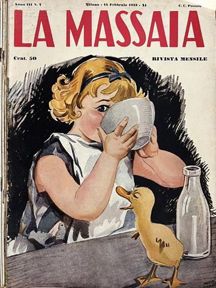 La Massaia, anno III, n. 2, 3, 11, 12, 1933 - copertina