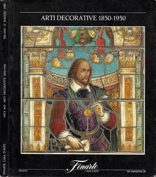 Arti Decorative 1850-1950. Asta 645 (Milano, 12 maggio 1988) - copertina