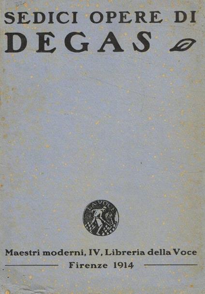 Sedici opere di Degas - copertina
