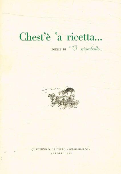 Chest'è 'a ricetta… - copertina