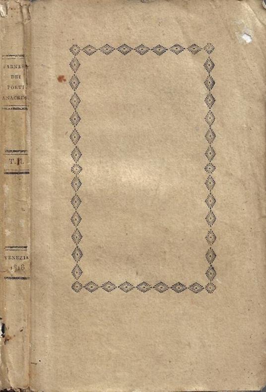 Parnaso de Poeti Romantici. Tomo II - copertina