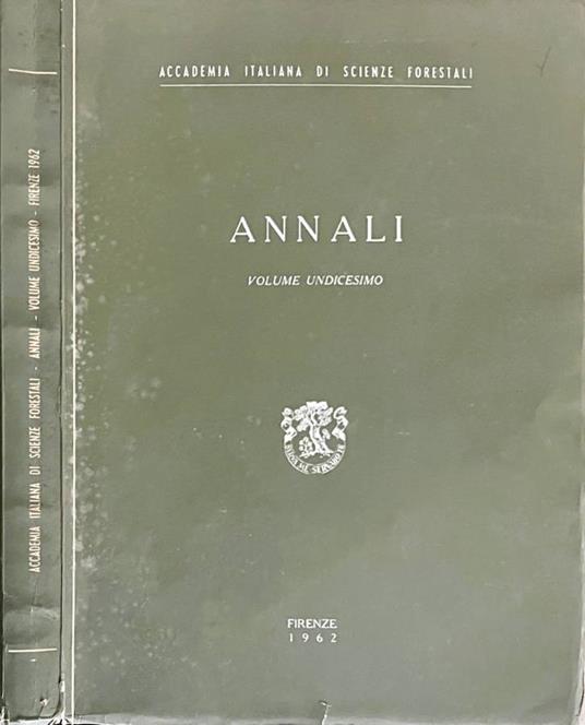 Annali, vol. XI, 1962 - copertina