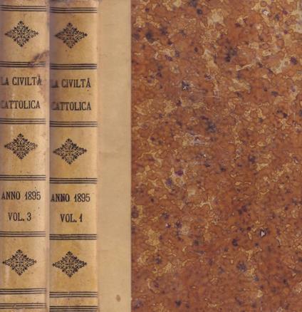 La Civiltà Cattolica, vol. I e III, 1895 - copertina