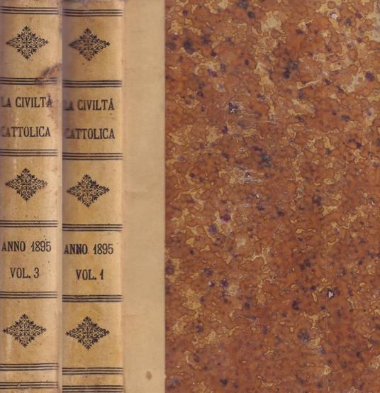 La Civiltà Cattolica, vol. I e III, 1895 - copertina