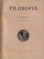 Filosofia supplemento al fasc. IV Anno 1966