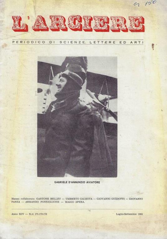 L' Arciere n. 171-172-173 Anno 1968 - copertina