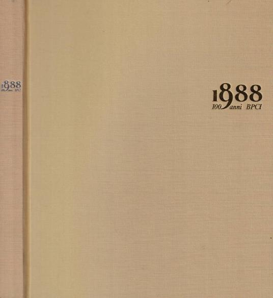 1888 100 anni BPCI - copertina