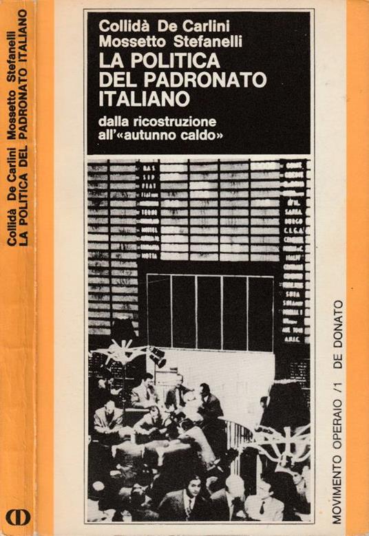 La politica del padronato italiano - copertina