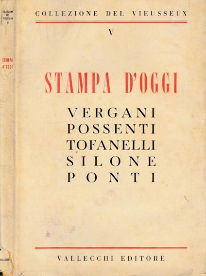 Stampa d'oggi - copertina