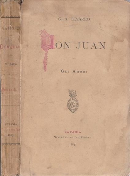 Don Juan - G. A. Cesareo - copertina