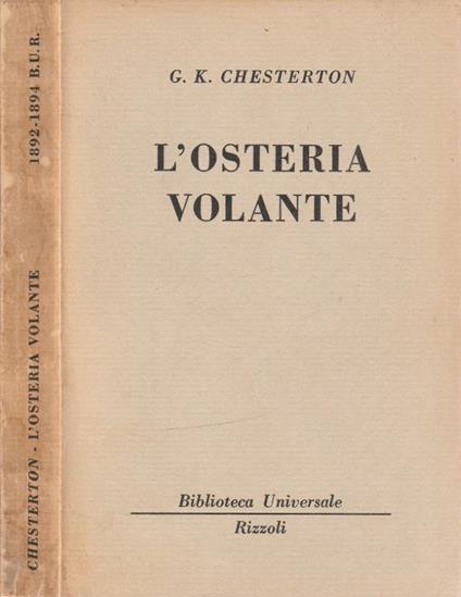 L' osteria volante - Gilbert K. Chesterton - copertina