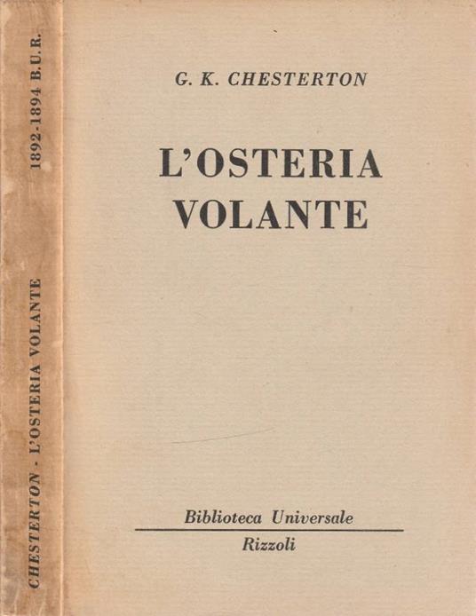 L' osteria volante - Gilbert K. Chesterton - copertina