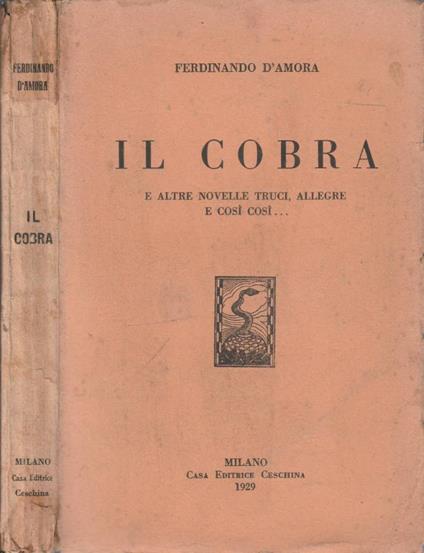 Il cobra - Ferdinando D'Amora - copertina