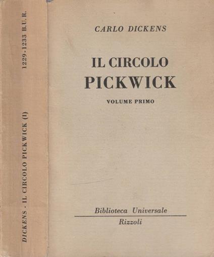 Il circolo Pickwick vol 1 - Charles Dickens - copertina