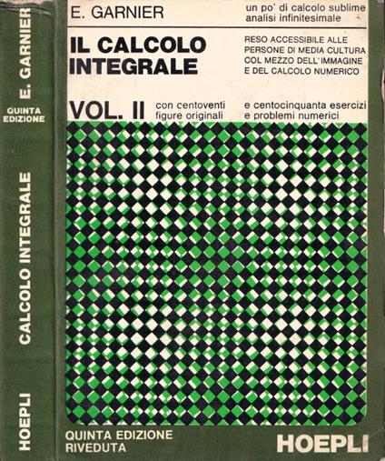 Un po' di calcolo sublime (analisi infinitesimale), vol. II - Enrico Garnier - copertina