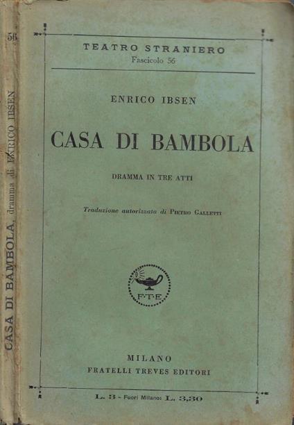 Casa di Bambola - Henrik Ibsen - copertina