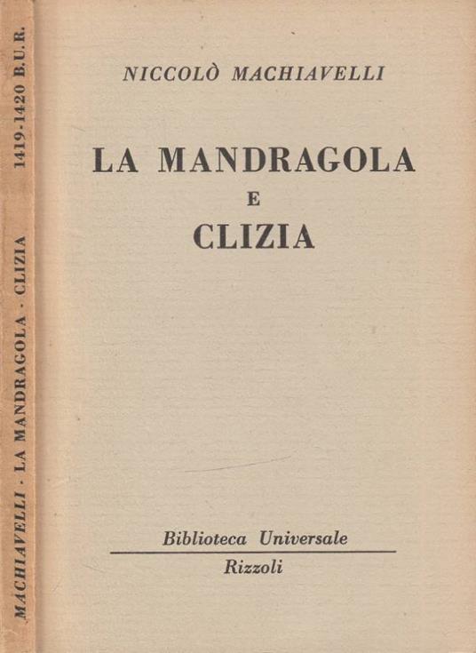 La mandragola, Clizia - Niccolò Machiavelli - copertina