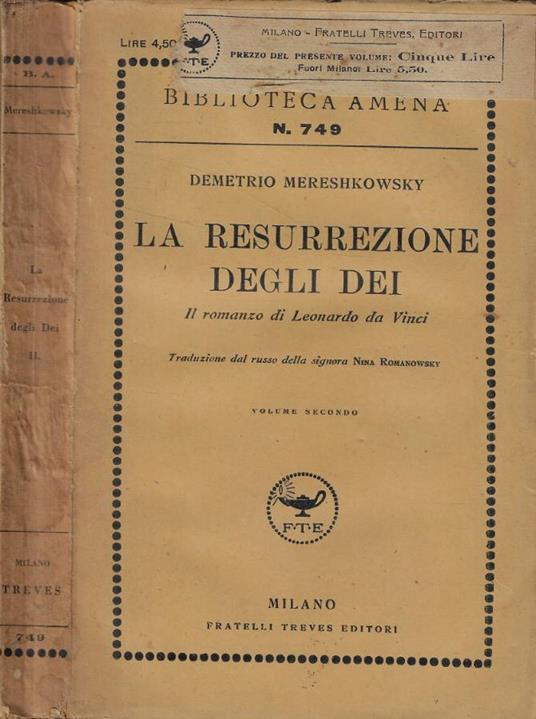 La resurrezione degli dei Vol. II - Dimitrij Sergeevic Merezkovskij - copertina