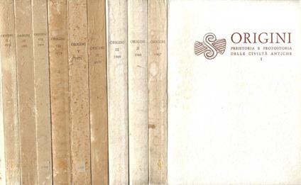 Origini. Preistoria e Protostoria delle Civiltà Antiche. Vol. I, Vol. II, Vol. III, Vol. IV, Vol. V, Vol. VII, Vol. VIII, Vol. IX, Vol. X - Salvatore Puglisi - copertina