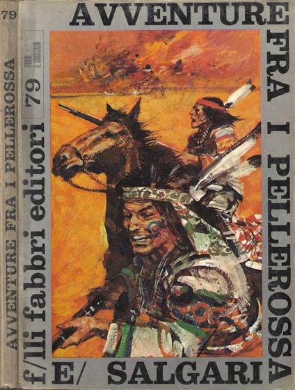Avventure fra i Pellerossa - Emilio Salgari - copertina