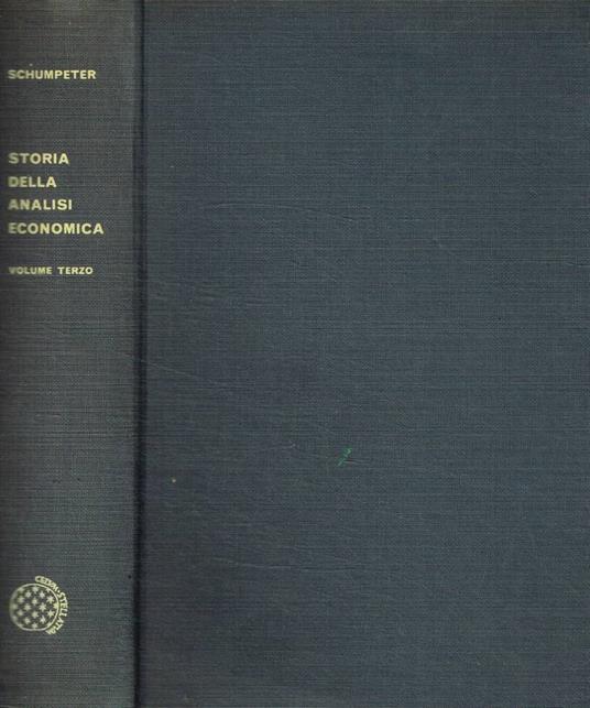 Storia dell'analisi economica vol.III - Joseph A. Schumpeter - copertina