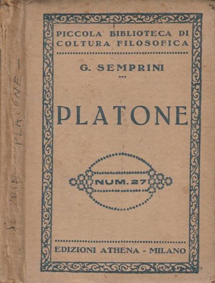 Platone - Gianluca Semprini - copertina