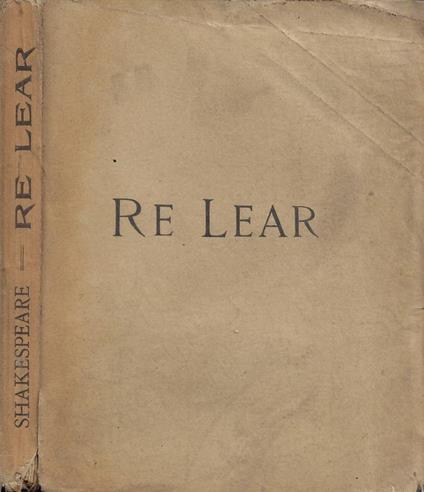 Re Lear - William Shakespeare - copertina