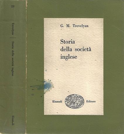 Storia della società inglese - George M. Trevelyan - copertina