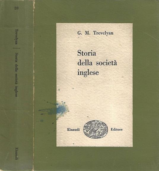 Storia della società inglese - George M. Trevelyan - copertina