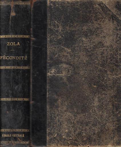 Fécondité - Émile Zola - copertina