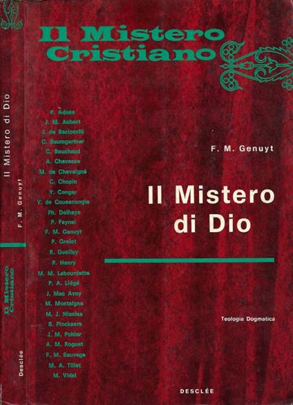 Il Mistero di Dio - copertina