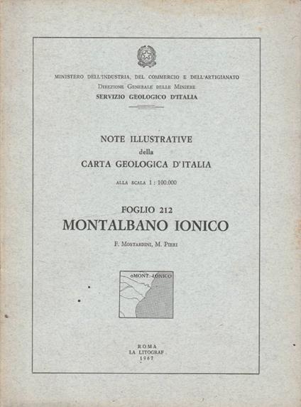 Montalbano Ionico foglio 212 - copertina