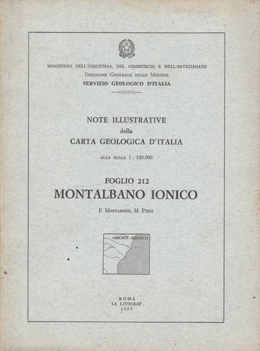 Montalbano Ionico foglio 212 - copertina