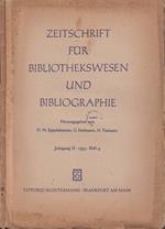 Zeischrift fur bibliothekswesen und bibliographie, anno II, 1955, n. 4
