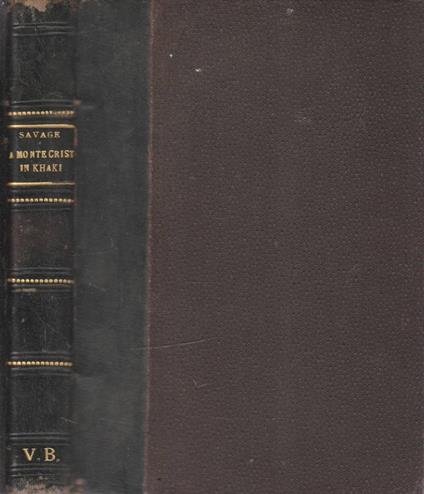 A Monte Cristo in khaki - copertina