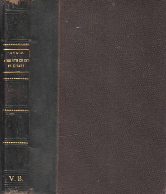 A Monte Cristo in khaki - copertina