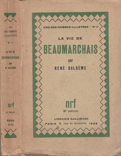 La vie de Beaumarchais - copertina