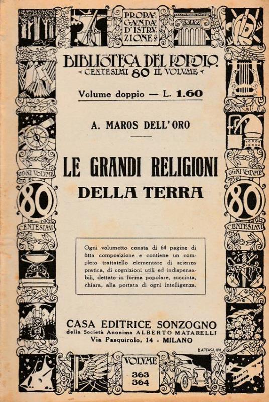 Le grandi religioni della Terra - copertina