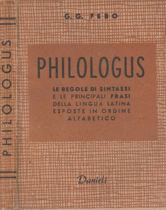 Philologus - copertina