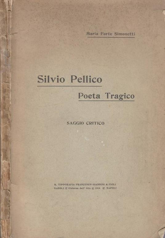 Silvio Pellico - copertina