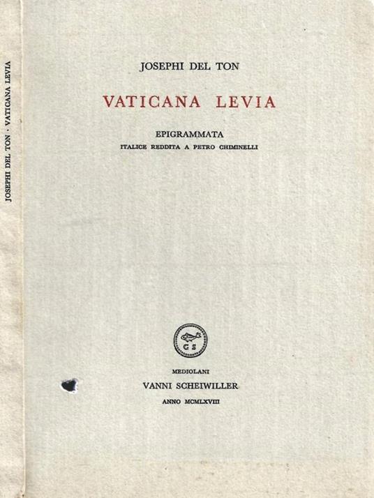 Vaticana Levia ( Autografo ) - copertina