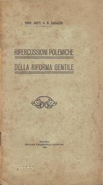Ripercussioni polemiche della Riforma Gentile (Autografo)
