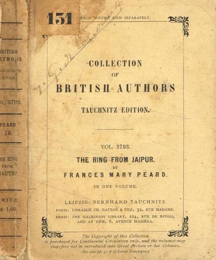 The ring from Jaipur - copertina