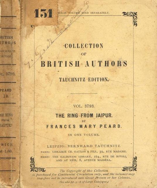 The ring from Jaipur - copertina