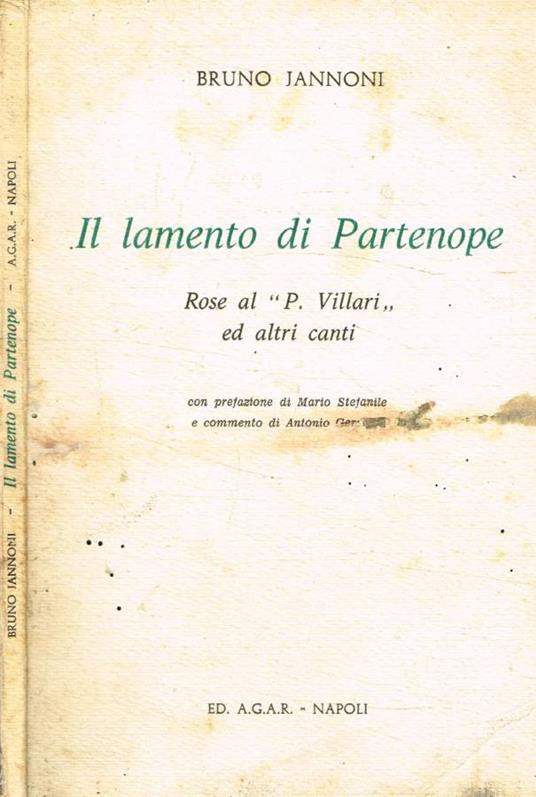 Il lamento di Partenope - copertina
