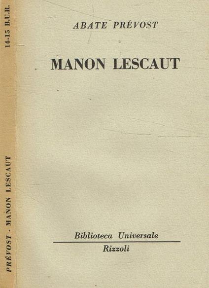 Manon Lescaut - copertina