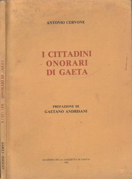 I cittadini onorari di Gaeta - copertina